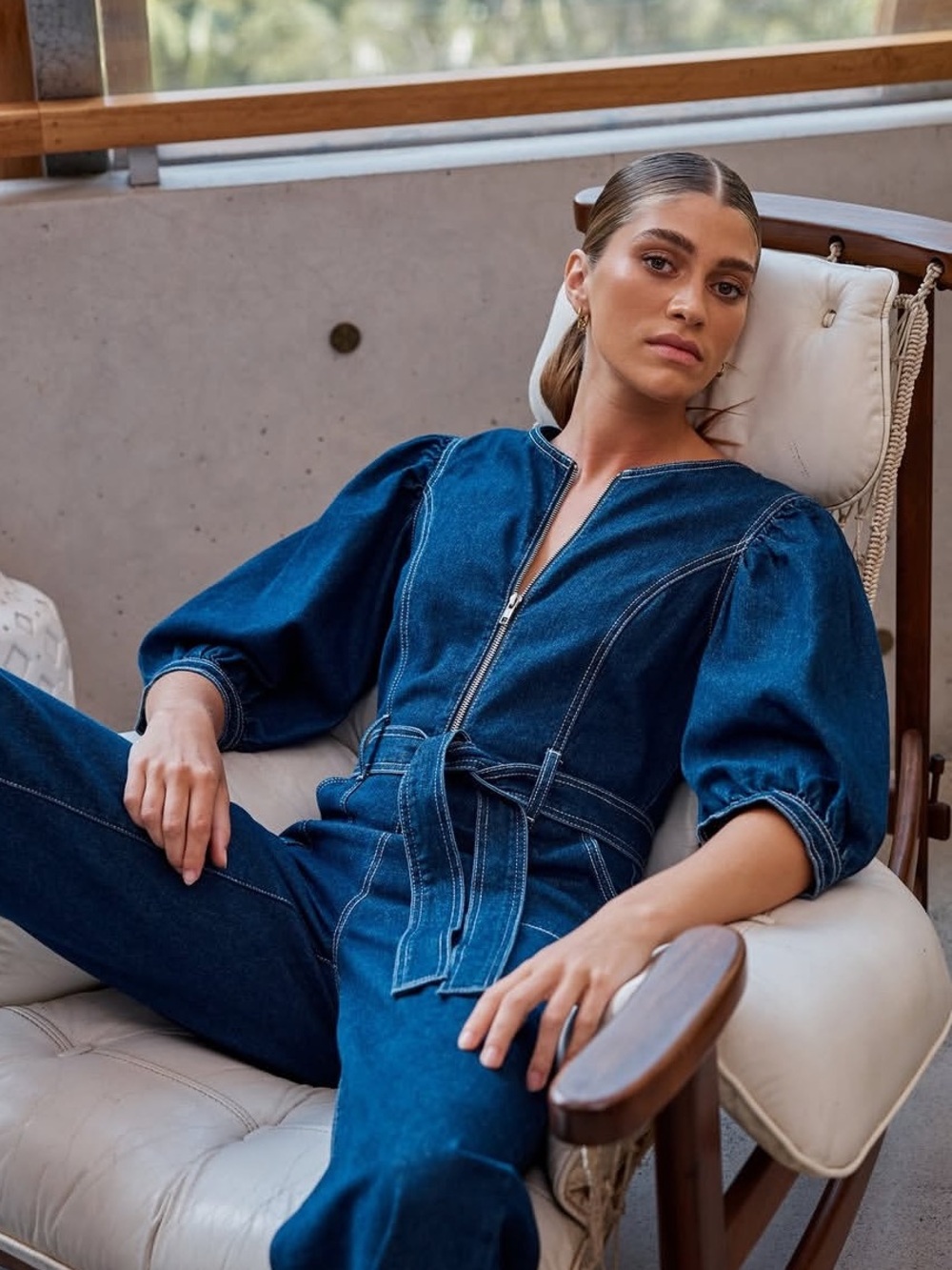 Staple The Label Eva Denim Jumpsuit